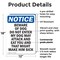 Signmission Beware Of Dog Do Not Enter My OSHA Notice Sign, Plastic, 12in W x 18in L, 2PK OS-2PACK-NS-P-1218-V-10342 - alternate 4